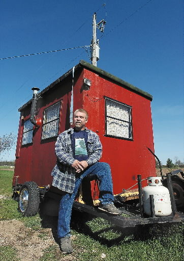 Avery ice shanty